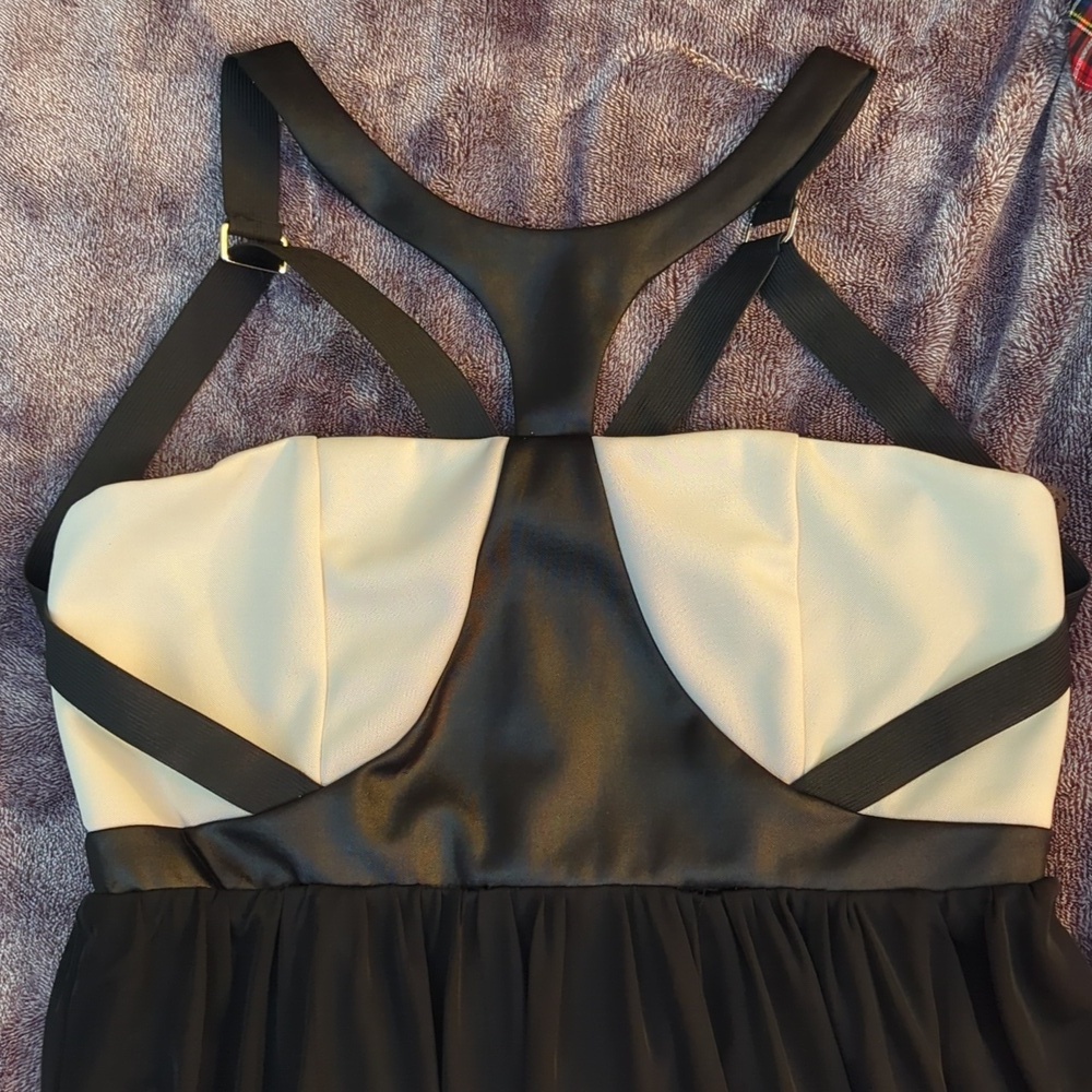 Charlotte Russe Black and Cream Dress - Picture 3 of 5